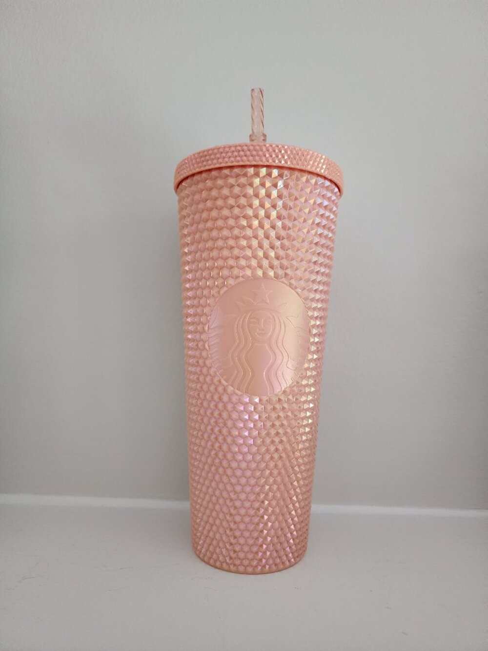 Starbucks Iridescent Pink Studded Venti Cold Cup Tumbler (24 oz)